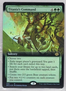 1x Titania's Command *Extended Art Foil* - The Brothers' War - Near Mint - Imagen 1 de 1
