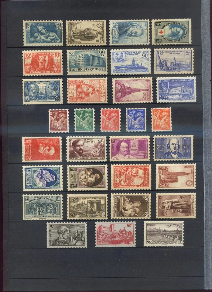 210624 ANNEE  1939 COMPLETE TOUS LES TIMBRES SONT LUXES** GOMME ORIGINALE - Photo 1/1