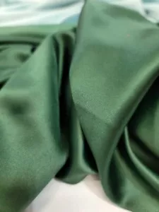 Fabric By The Yard Hunter Green Stretch Satin Spandex Fabric Heavy Weight - Picture 1 of 11