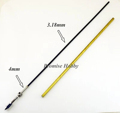 350mm 4mm prop shaft X 3.18 Flex Cable w/ Drive Dog Nut Brass Tube for RC Boat - Image 1 of 3