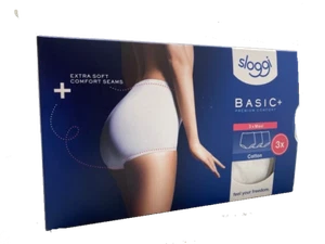 3er Pack Sloggi Maxi Slips Slips Basic+ Baumwolle High Rise Premium Comfort 12 16 - Bild 1 von 11