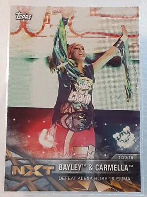Bayley & Carmella Defeat Alexa Bliss & Emma 2017 Topps WWE Women's Division NXT - Image 1 of 3