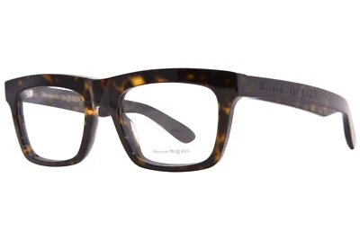 Anteojos Alexander McQueen AM0423O 002 para mujer Habana borde completo 53 mm Foto 1 de 4