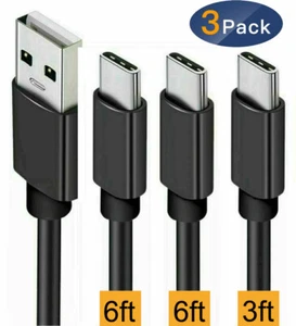 3 Pack OEM Samsung USB C Cable Type C Fast Charger For Galaxy S22 S20 S10 S9 S8 - Picture 1 of 10