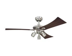 Ceiling Fan with Remote Control 3 Spotlamp Ceiling Light Fan Cooler 122 CM - Picture 1 of 3