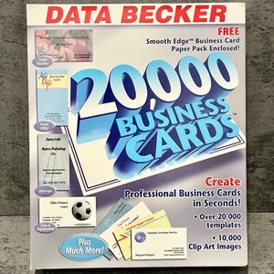 Data Becker Visitenkarten Creator: 20.000 Visitenkarten für PC WIN 95.98.2000 - Bild 1 von 3