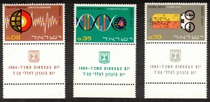 Briefmarken Israel Unabhängigkeit (& Technologie), volle Register. 1964. Scott 256-258. postfrisch. - Bild 1 von 1