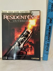 Resident Evil Outbreak Official Strategy Guide Brady PS2 Capcom w/ Foldout - Imagen 1 de 15