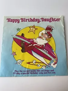 Tarjeta para colorear disco flexible hija feliz cumpleaños Capitán Zoom vintage - Imagen 1 de 15