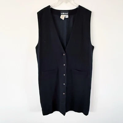 Vestido tipo jersey de lana vintage para mujer años 90 talla 12 minimalista atemporal trabajo tranquilo lujo Foto 1 de 4