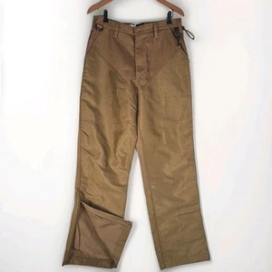 Gamechide Hunting Pants Men's Size 34x32 Brown Double Knee Shooting Zip Off - Picture 1 of 9