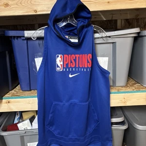 Nike NBA Detroit Pistons Team Issued PE Sleeveless Hoodie LNC Herren XL - Bild 1 von 5