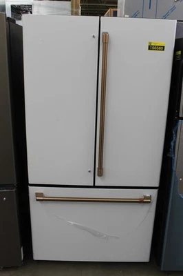 GE Cafe CWE23SP4MW2 36" Matte White CD French Door Refrigerator #156580 BFSALE - Image 1 of 4
