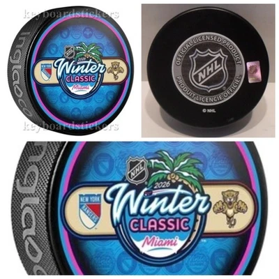 IN GLAS CO 2026 NHL Winter Classic Puck - New York Rangers vs Florida Panthers - BRAND NEW