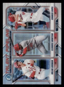 2021 Bowman Chrome Talent Pipeline Refractors #TPSTL Nolan Gorman/Conner Capel - Picture 1 of 2