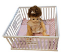 Vintage Tiny Tears Baby Doll With Playpen American Character