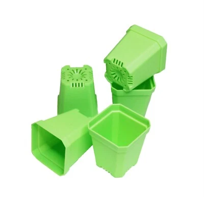 Macetas para vivero 3 pulgadas cuadradas gruesas resistentes 10 piezas. Foto 1 de 4