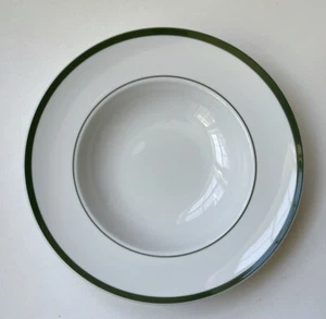 Williams Sonoma Brasserie Green Stripe White Porcelain 11” PASTA Bowl -C26 - Picture 1 of 8