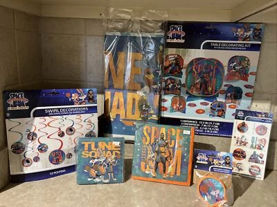 Space Jam 篮球派对用品装饰桌布餐巾纹身 + — 第 1/4 张图片