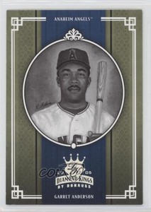 2005 Donruss Diamond Kings Silver Black & White /50 Garret Anderson #1