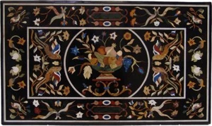 48" x 30" Marble inlay semi precious stones center Table Top home decorative - Picture 1 of 1