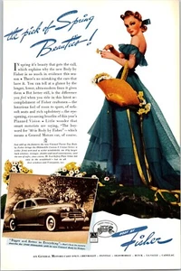 PRINT AD 1939 1940 Body by Fisher Pick of Spring Beauties Oldsmobile GM 6.5 x 10 - Picture 1 of 3