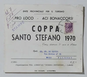 24896 116/crt - Radsport - Coppa Santo Stefano - Aci Bonaccorsi (CT) 1970 - Bild 1 von 5