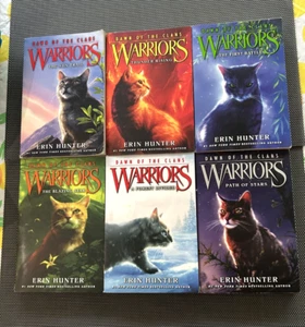6 pb Erin Hunter DAWN OF THE CLANS complete 1-6 excellent #3 has light spine cre - Picture 1 of 4