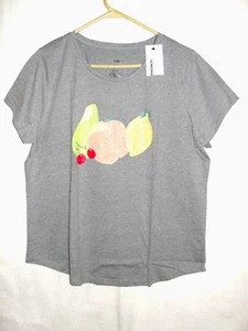 Women's Sonoma Graphic Fruit T-Shirt - Size XL - New with Tags - Picture 1 of 2