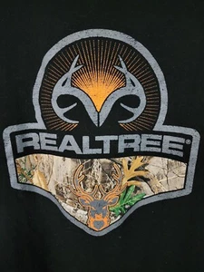 Realtree Medium Mens Tank Top Black W/ Camouflage Hunting Outdoors Woods - Picture 1 of 6
