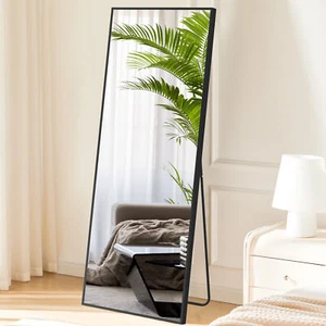 Rectangular Full Length Mirror Standing Hanging Leaning Full Body Floor Mirror - Picture 1 of 27