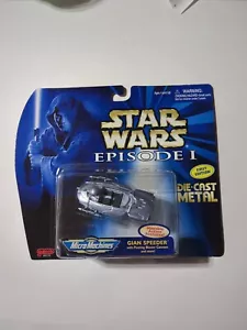 VTG 1998 Star Wars Micro Machines GIAN SPEEDER Die-Cast Titanium Ep 1 66520 NEW - Picture 1 of 2