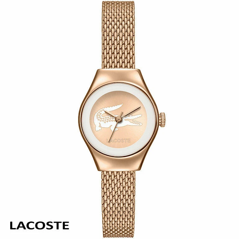 Reloj Mujer Lacoste 2000875 Valencia Mini Blanco Oro Rosa Acero Inoxidable NUEVO Foto 1 de 1