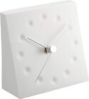 Lemnos Clock Analog Porcelain White Drops Draw The Existance DRO w116xh113xd50mm