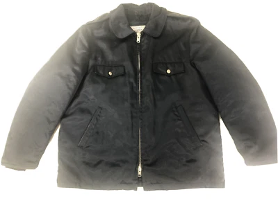 Chaqueta Abrigo Vintage Tufnyl Azul Policía Azul Marino Grande? Cremallera de garra sin etiqueta Foto 1 de 4