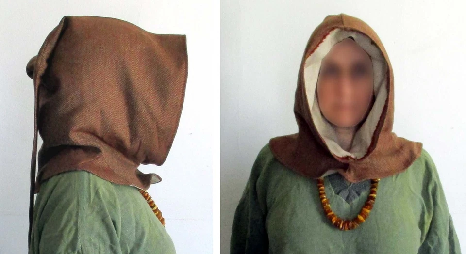 Disfraz con Capucha Nórdica Vikinga SCA Lana Lino Tweed Sarga Liripipe Para Hombres Medieval LOTR Foto 1 de 4