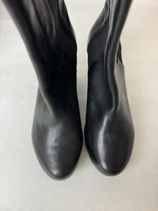JOHNSTON & MURPHY Women’s Black Leather Pull On Boots Sz 6M From The 2010’s - Picture 1 of 8