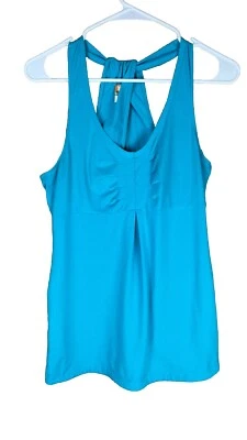 Camiseta sin mangas Lucy Tech (talla S) azul LP espalda deportiva plisada Foto 1 de 4