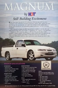 New Original VR VS Magnum By HDT Ute Sales Brochure A4 Flyer Special Vehicles - Picture 1 of 2