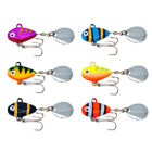 6Pcs Metal Mini Vib Spoon Fishing Lure 10G  Pin Crankbait Vibration Spinner Bait