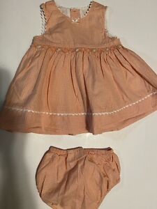 Girls Old Navy Gingham Plaid Dress size 12 months under Slip/bottoms