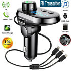 Wireless Bluetooth Car Fm Transmitter Mp3 Player Radio Adapter Kit Usb Charger