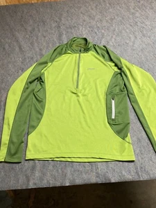 Patagonia Men’s Sz Large Dark Green Lightweight Quarter Zip Pullover Base Layer - Bild 1 von 7