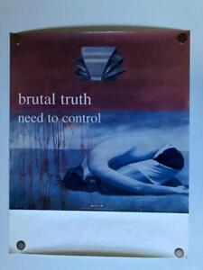 1994 BRUTAL TRUTH-Need to Control Promo Poster 24x30 earache grindcore metal vgt