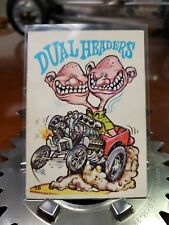 ODD RODS Donruss Sticker Card #58 Dual Headers 1969-1973 Vintage Hot Rod A