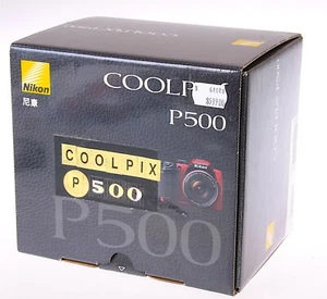 NIKON Coolpix P500 Camera RED Brand New NOS Boxed- MINT- RARE 12mp AA batteries - Picture 1 of 8