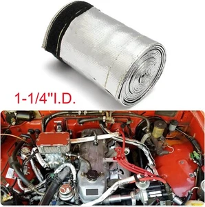 1-1/4" Heat Shroud Sleeving Heat Shield Fuel line Wire Protection Heat wrap US - Bild 1 von 7