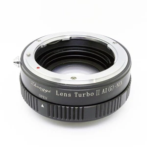 Neu Objektiv Turbo II Adapter für Nikon G Objektiv auf Sony E Mount NEX VG20 α6000 a6500 - Bild 1 von 3