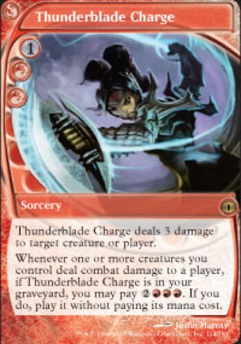 Thunderblade Charge - Foil ~ Moderately Played Future Sight MTG Magic UltimateMT - Image 1 of 1