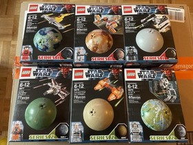 Star Wars Lego Planet Series 1 & 2 - Sets 9674 to 9679 - NEW - SEALED